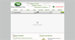 Desktop Screenshot of micronengg.com